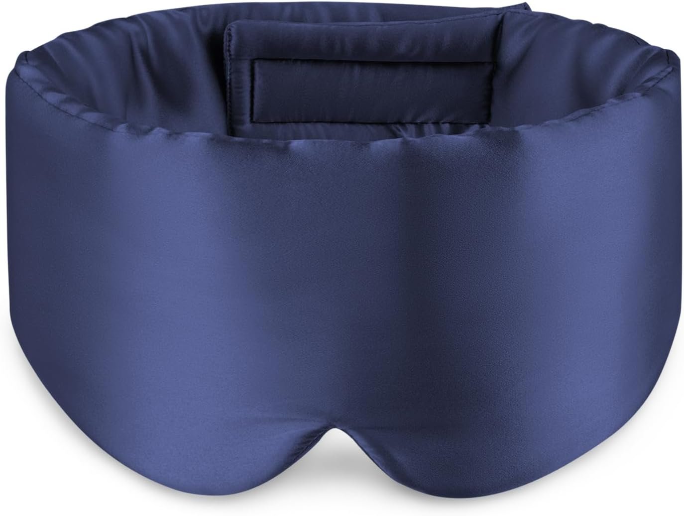 Zenssia 100% Mulberry Silk Sleep Mask Eye Mask for Men and Women, Dark Blue