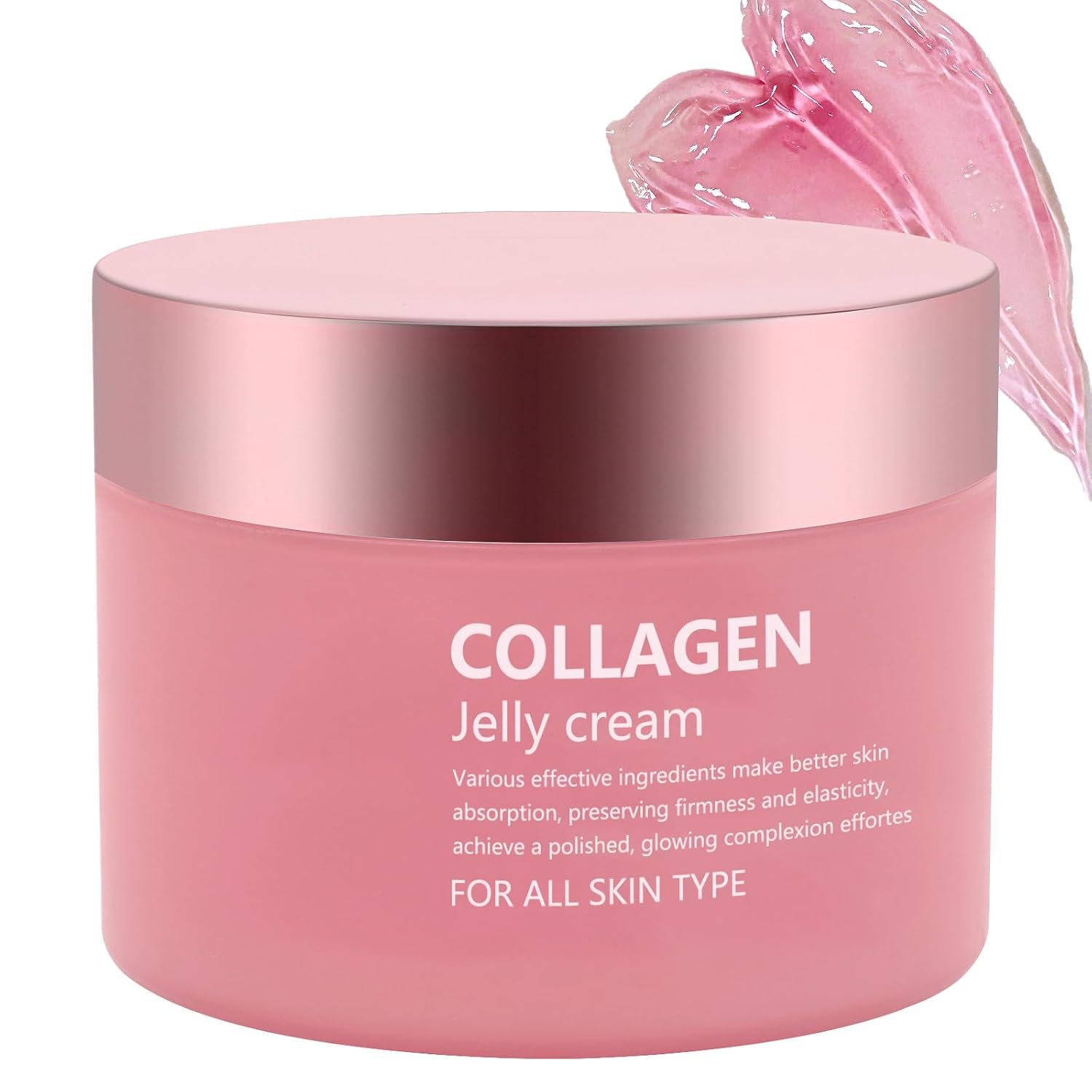 Collagen Jelly Cream – Contains Niacinamide & Freeze Dried Hydrolyzed Collagen -Elasticity & Hydration – Reduce Fine Lines & Dullness – Korean Glass-Shiny Skin Suitable for All Skin Types (3.38 Fl.Oz)