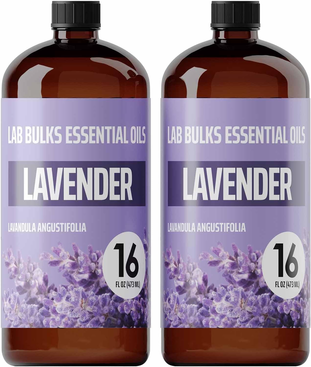Lab Bulks Essential Oil Lavender 16 oz – 2 Pack Bulk