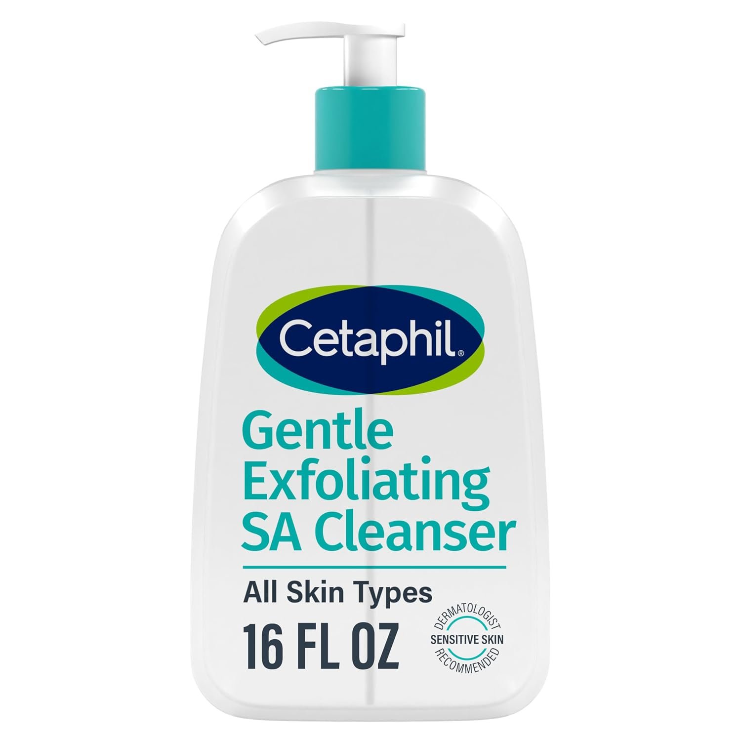 Cetaphil SA Gentle Exfoliating Face Wash, Salicylic Acid Cleanser, 16oz