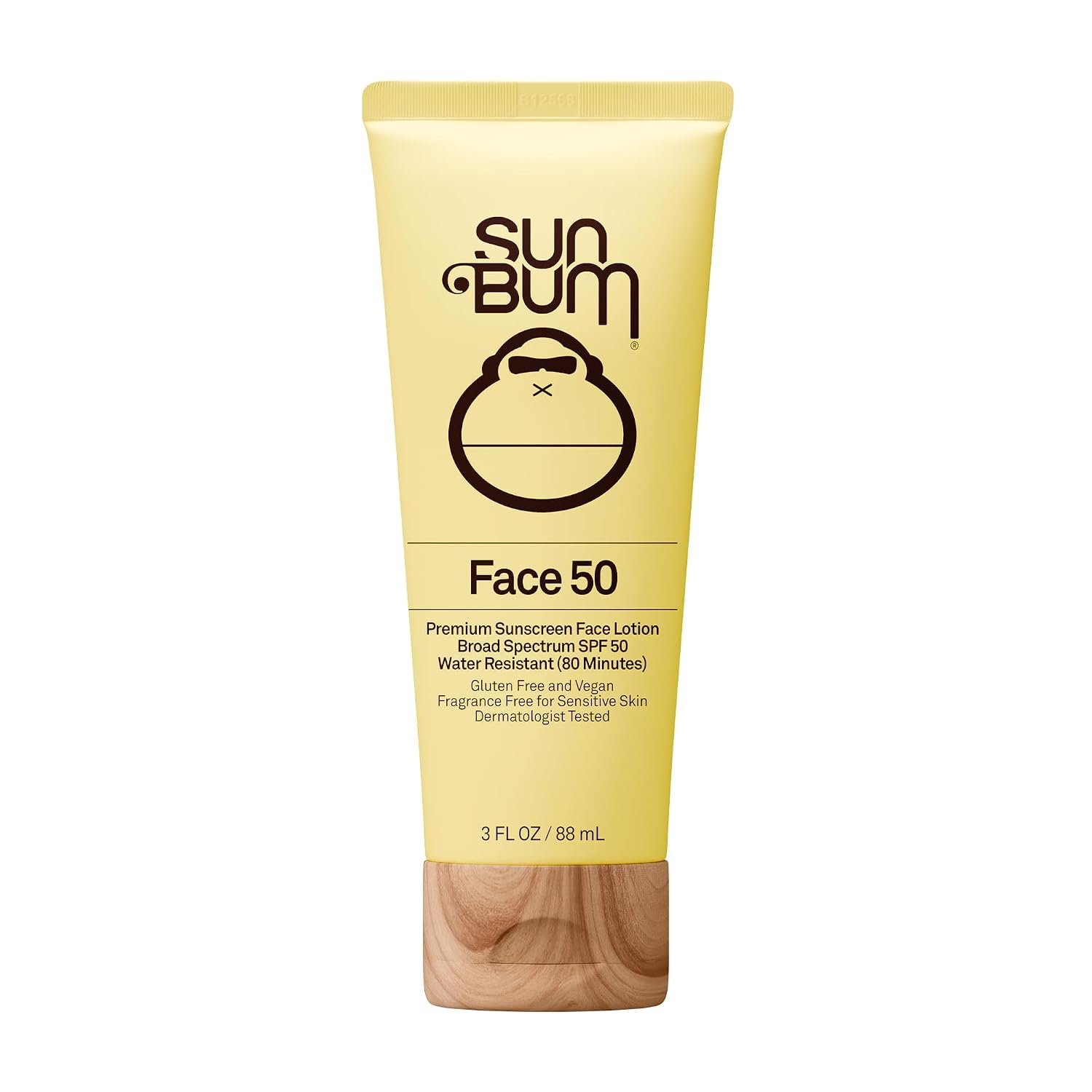Sun Bum Original SPF 50 Sheer Sunscreen Face Lotion – Travel Size – 3 oz