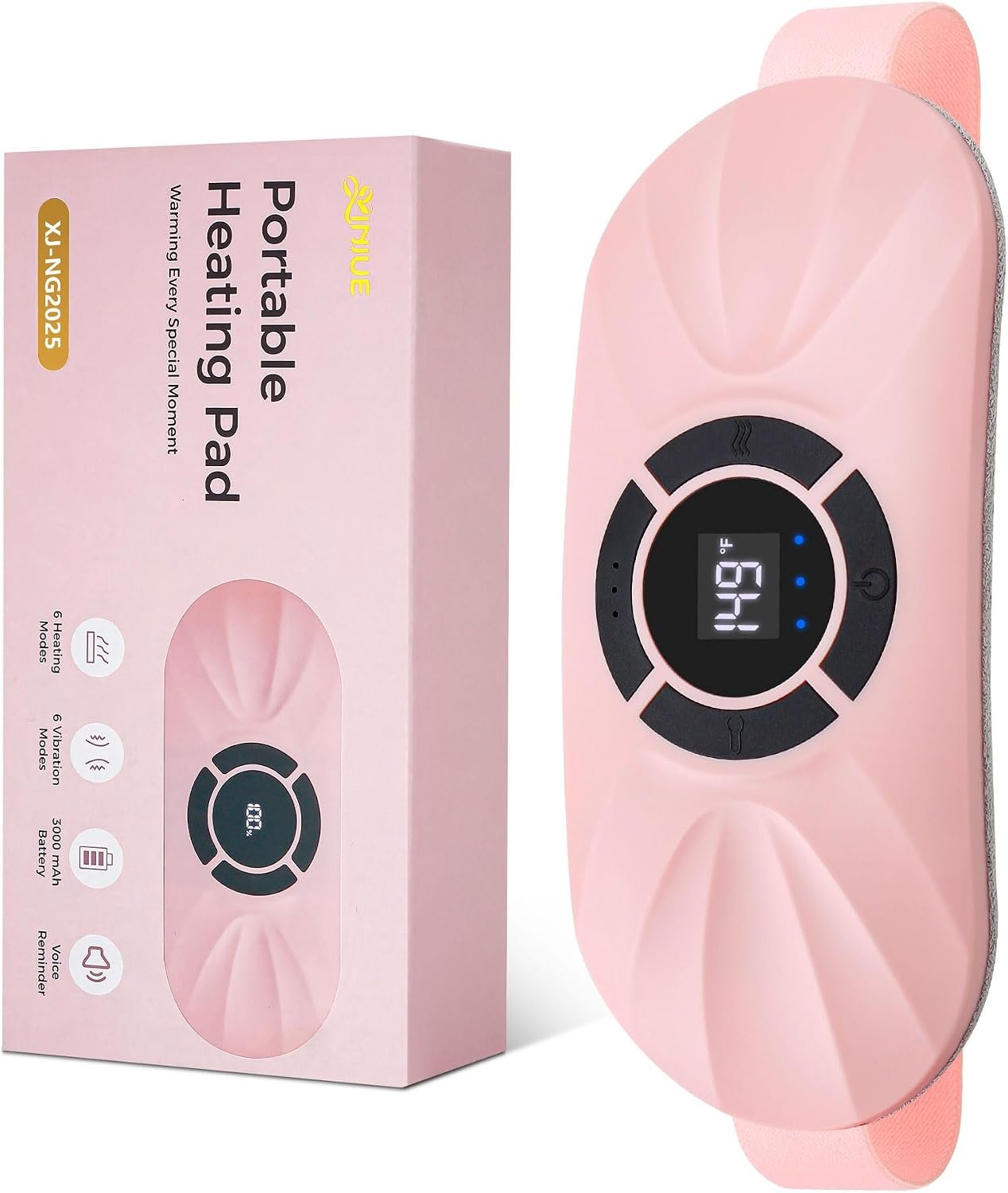 Portable Cordless Heating Pad for Period Cramps, FSA Eligible HSA Item