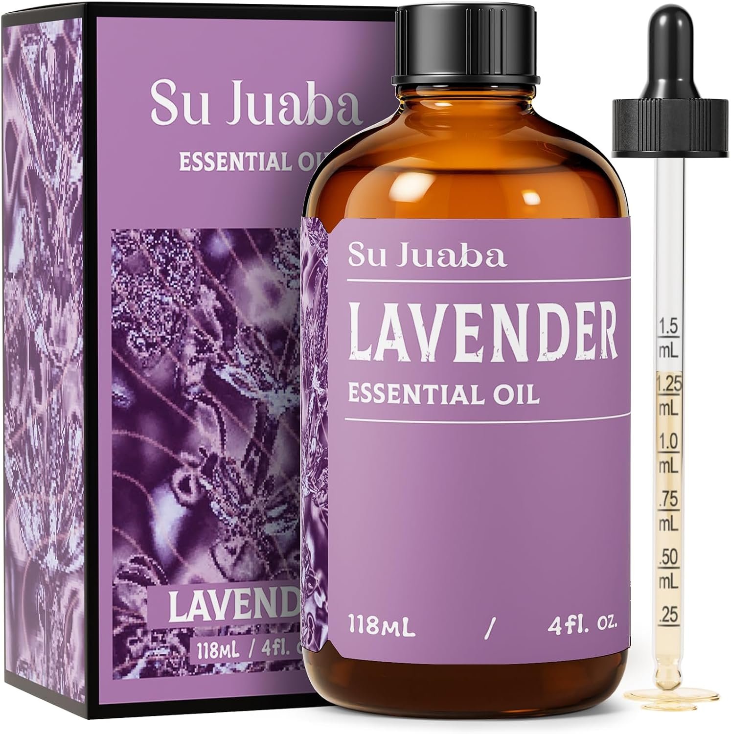 SU JUABA Lavender Essential Oil for Aromatherapy, Sleep & Relaxation