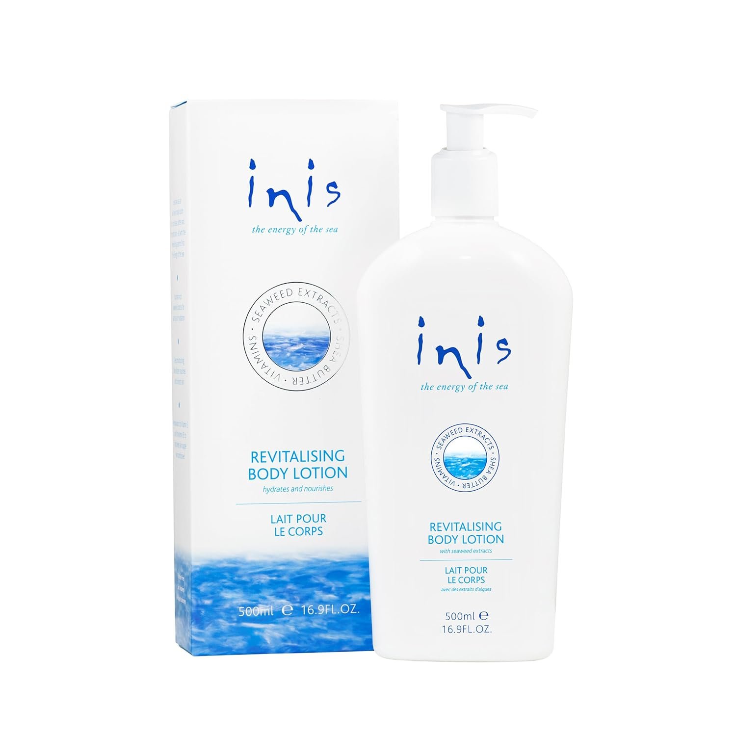 Inis the Energy of the Sea Body Lotion for Dry Skin, Clean Fresh, 16.9 oz