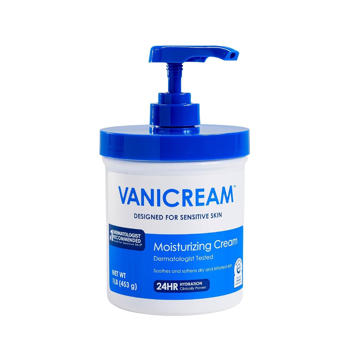 Vanicream Moisturizing Cream, Body & Face Moisturizer, 16 Oz Pump Dispenser