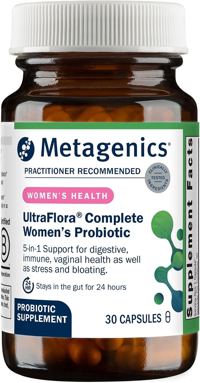 Metagenics UltraFlora Complete Probiotics for Women, 30 Capsules