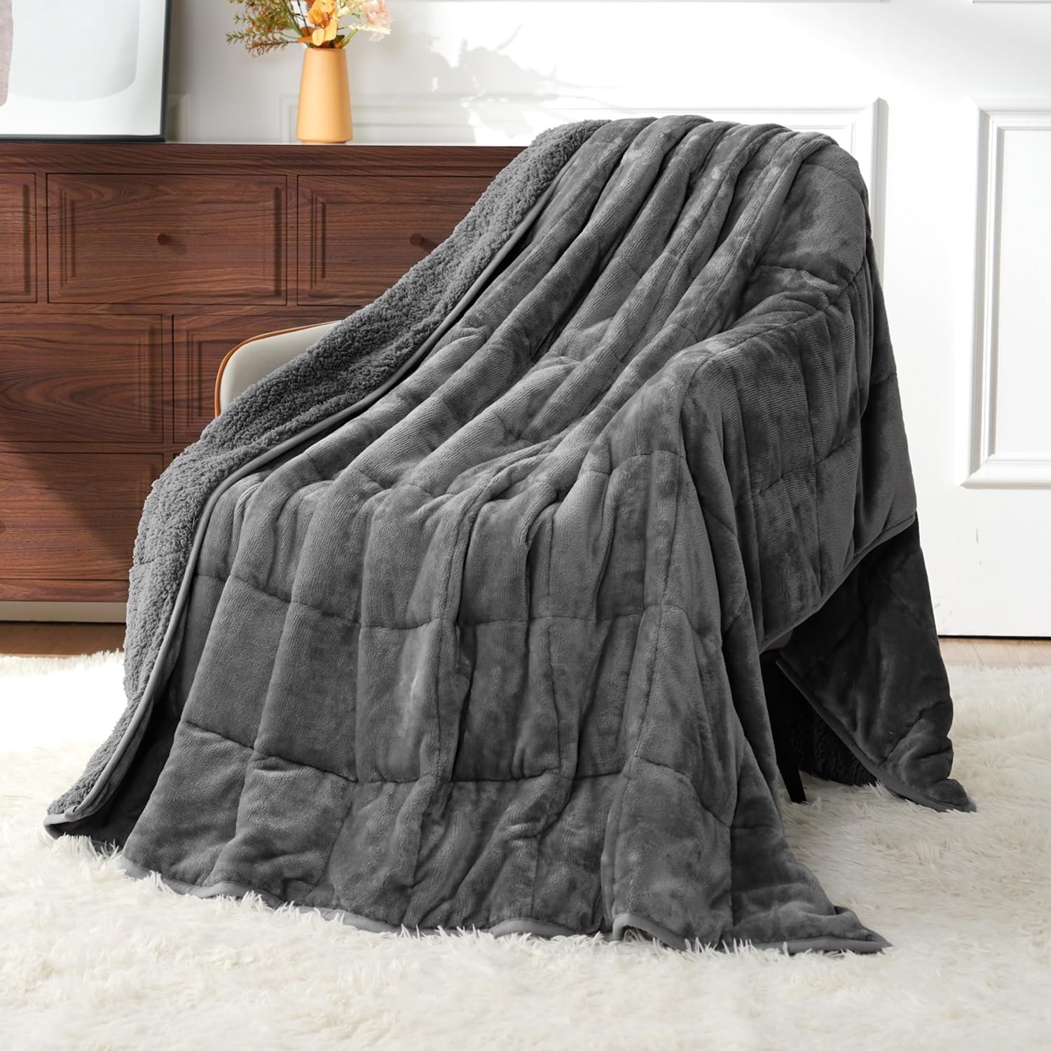 Weighted Blankets for Adults Queen Size, 15lbs 60×80 Inches