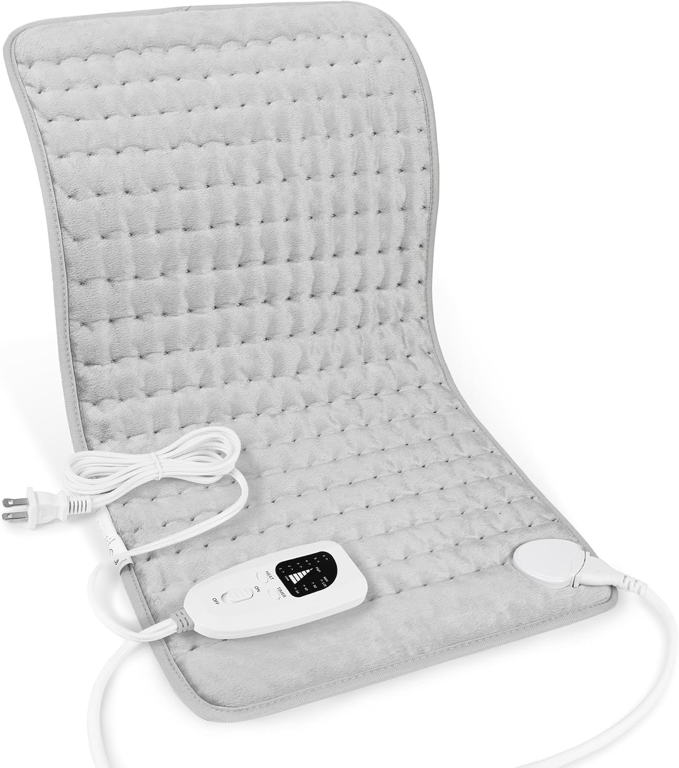 Heating Pad,Heated Blanket,Heating Pad for Back Neck,Silvergray,24×12 in