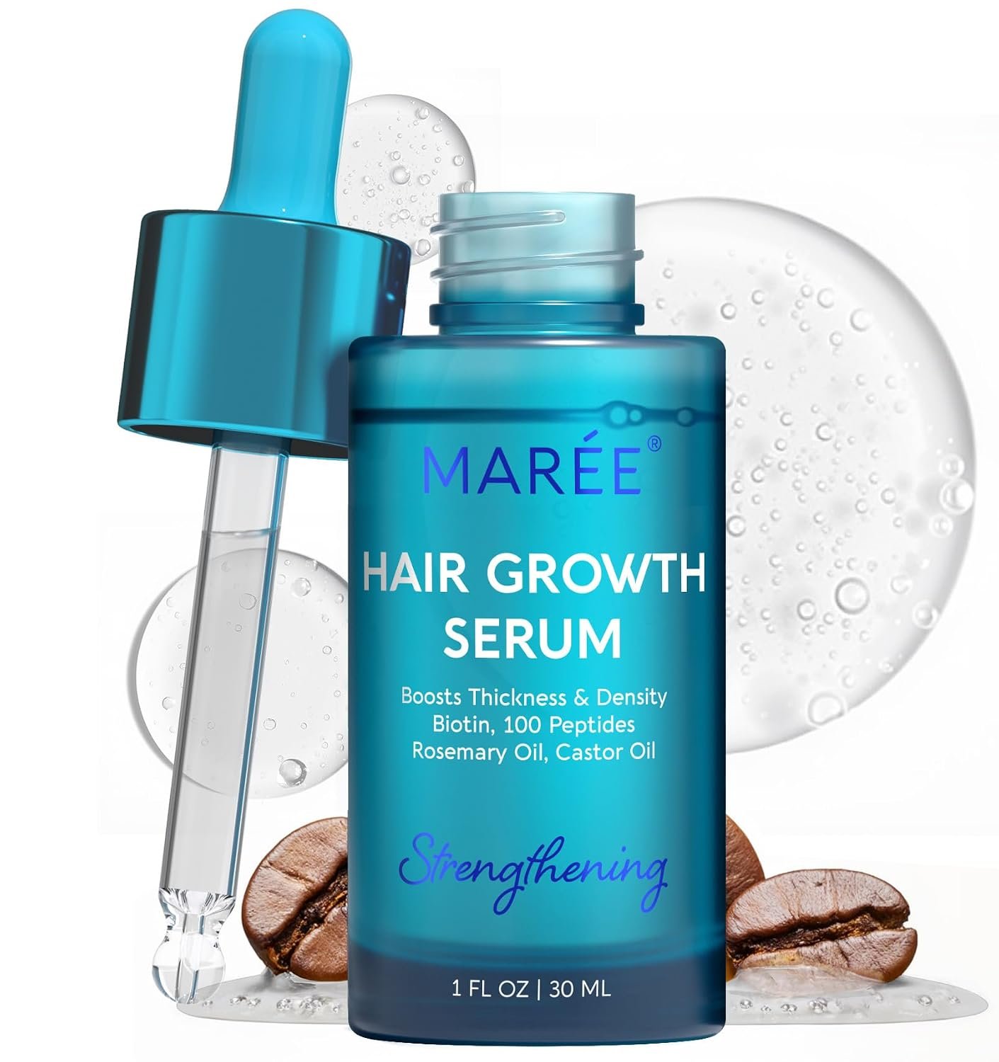 MAREE Hair Growth Serum – Rosemary Hair Oil Serum Scalp Oil for Men & Women