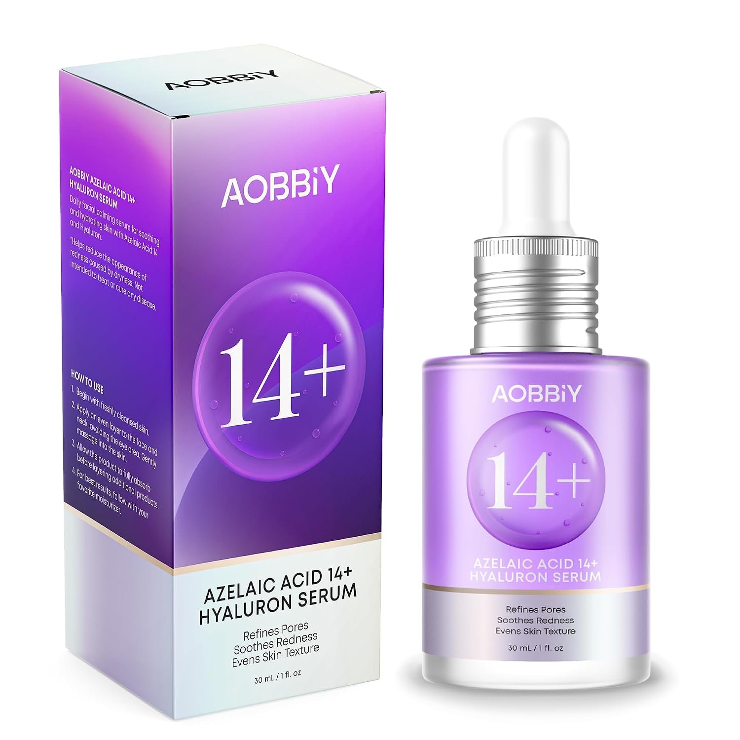 AOBBIY Azelaic Acid Cream for Face: Redness-Soothing Azelaic Acid Facial Cream for Uneven Tone, Blemish-Prone Skin, Pore Care and Skin Clarity Support, 1 oz