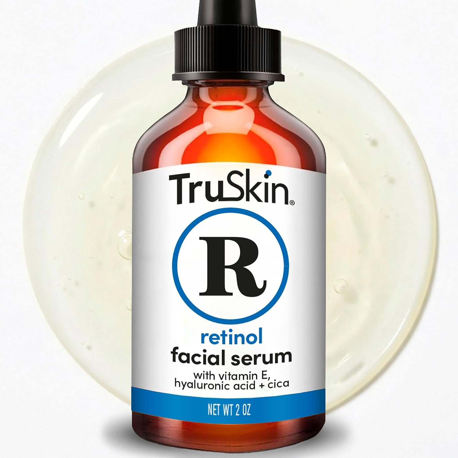 TruSkin Retinol Serum for Face with Hyaluronic Acid & Cica, 2 fl oz