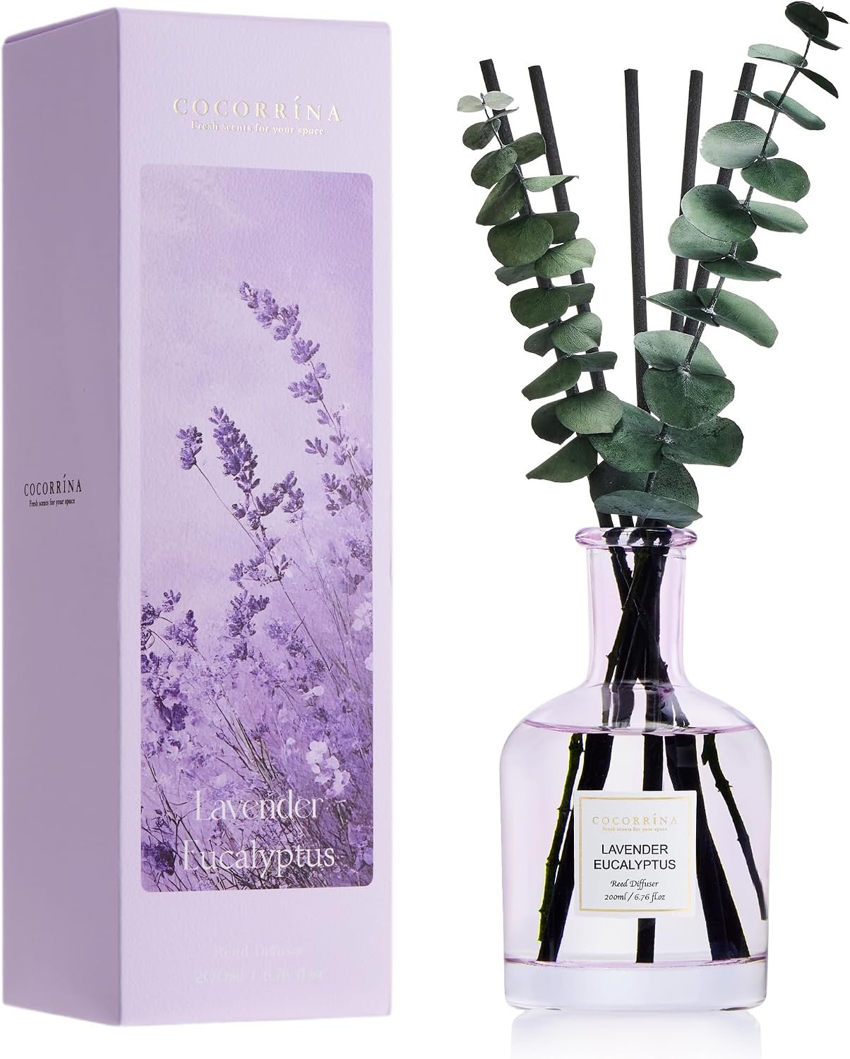 Lavender Eucalyptus Reed Diffuser, 6.76 oz