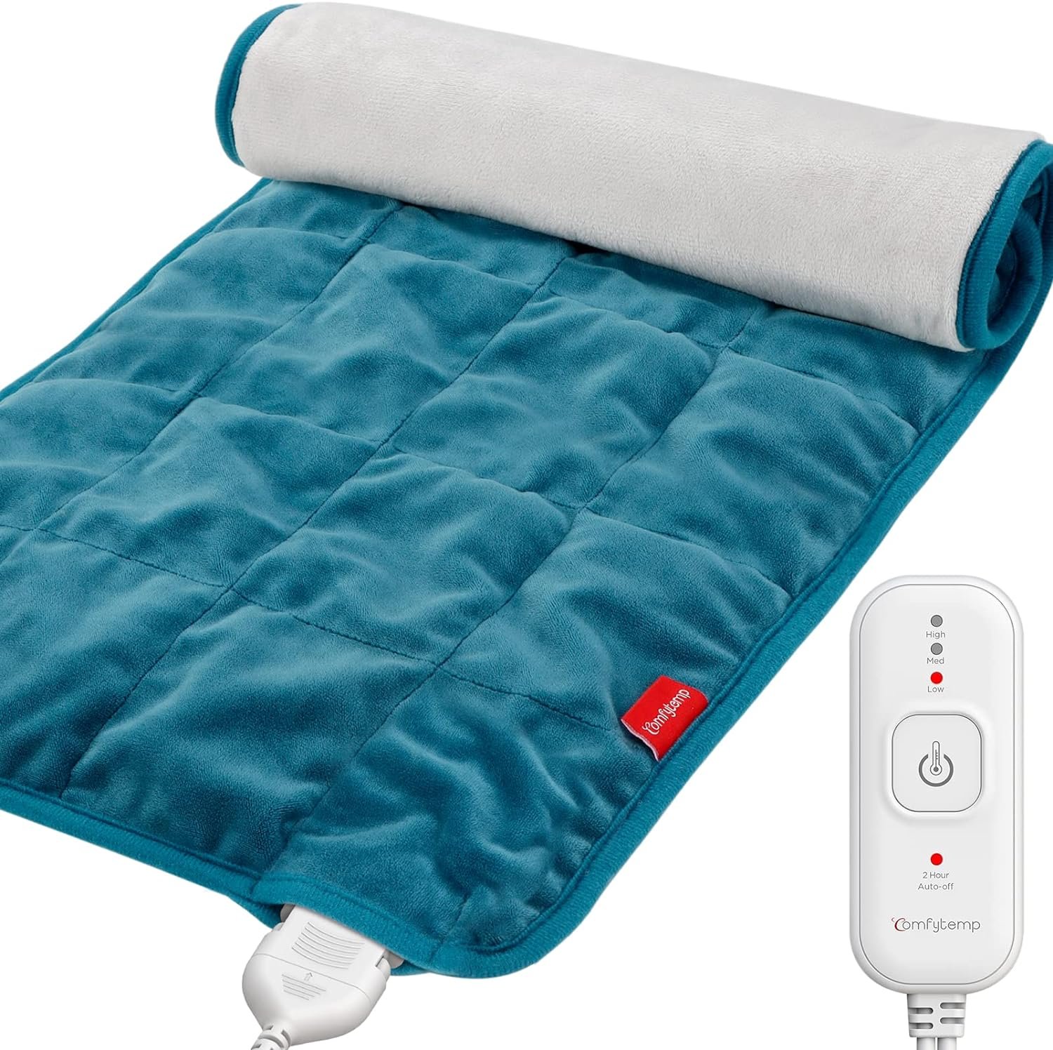Comfytemp Weighted Heating Pad for Back & Period, FSA Eligible Gifts, 12×24