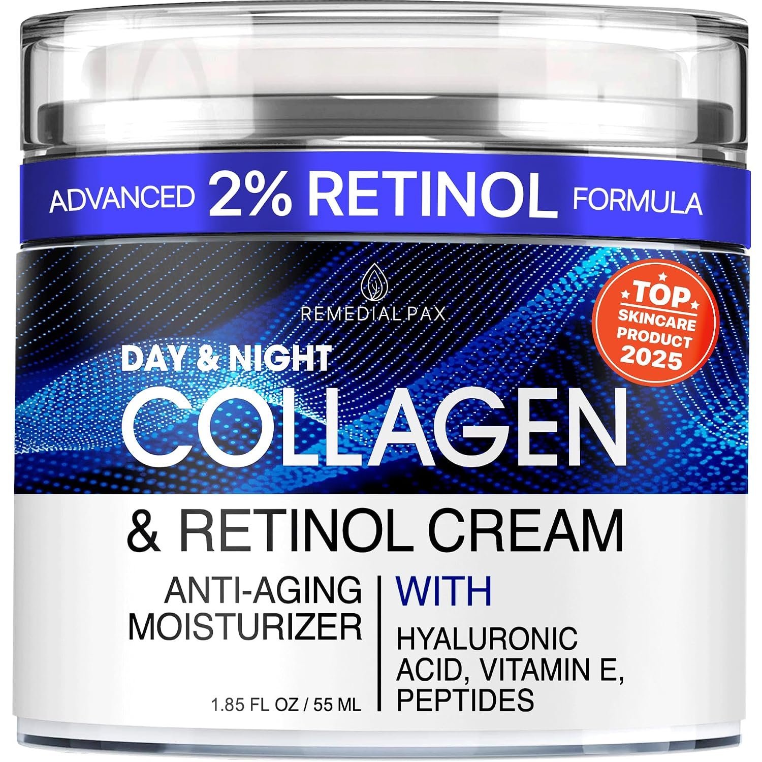 Collagen Face Cream with Retinol & Hyaluronic Acid – Fragrance-Free, Women