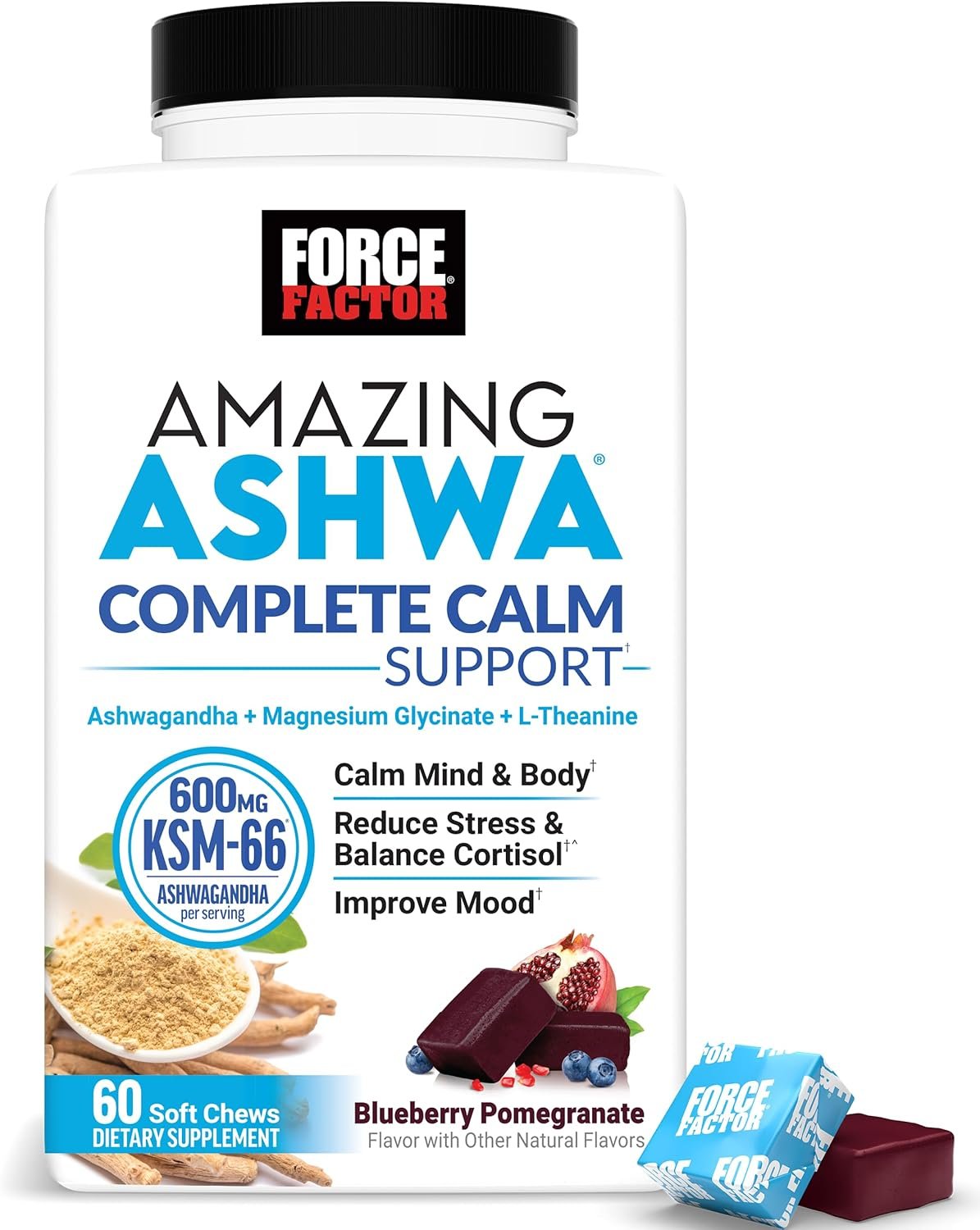Force Factor Amazing Ashwa Complete Calm Support with KSM-66 Ashwagandha