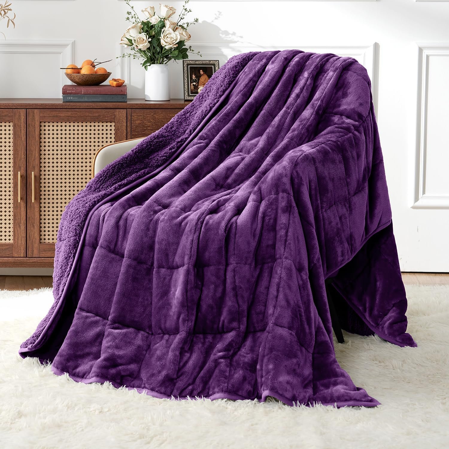 Weighted Blankets for Adults Queen Size, 15lbs 60×80 inches