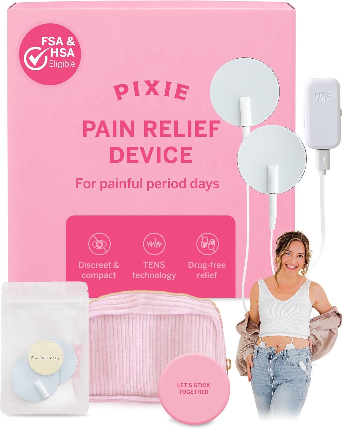 Pixie Period Pain Relief Device for Feminine Care